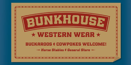 Bunkhouse Font Poster 1