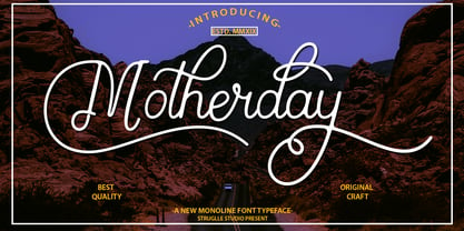 Motherday Font Poster 1