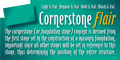 Cornerstone Flair Fuente Póster 1