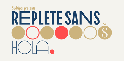 Replete Sans Font Poster 1