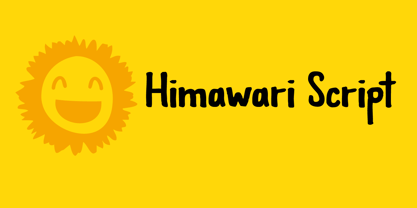 Himawari Script Font Poster 1