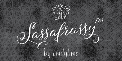 Sassafrassy Font Poster 1