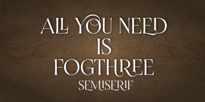 Fogthree Font Poster 6