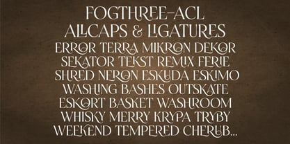 Fogthree Font Poster 5