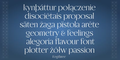 Fogthree Font Poster 3