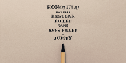 Honolulu Font Poster 6