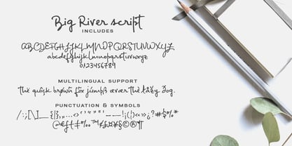 Big River Font Poster 6
