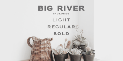 Big River Font Poster 3