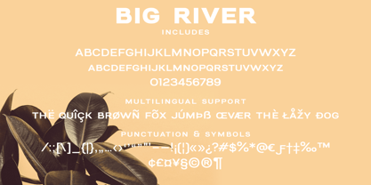 Big River Font Poster 2