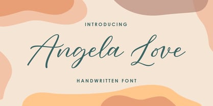 Angela Love Script Fuente Póster 1