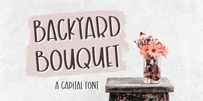 Backyard Bouquet Font Poster 1