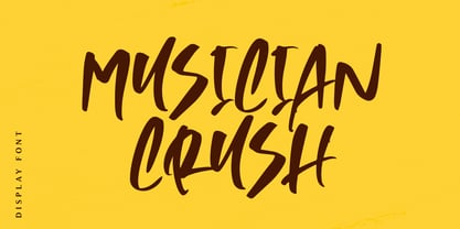 Musician Crush Font Poster 1