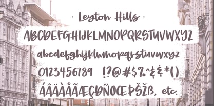 Leyton Hills Font Poster 8