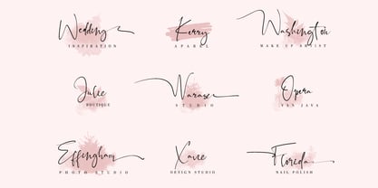 Black Pink Signature Font Poster 3