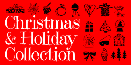 Holiday Doodles Font Poster 5