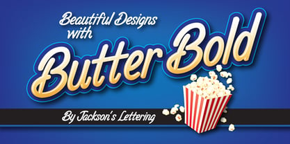 Butter Bold Font Poster 1