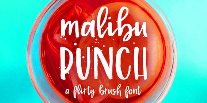 Malibu Punch Font Poster 3