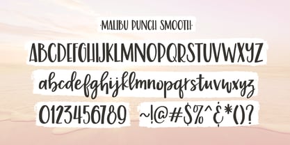 Malibu Punch Font Poster 2
