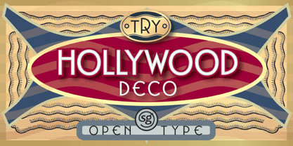 Hollywood Deco SG Font Poster 3