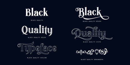 Black Quality Font Poster 6