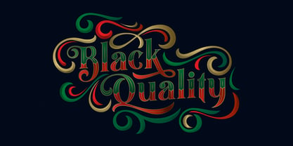 Black Quality Font Poster 1