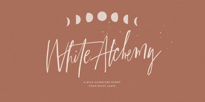 White Alchemy Font Poster 1