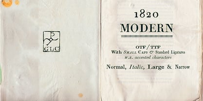 1820 Affiche moderne Police 1