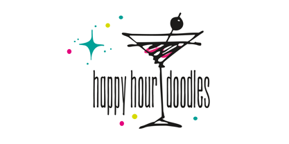 Happy Hour Doodles Font Poster 3