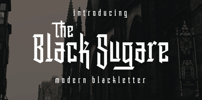 The Black Sugare Font Poster 1