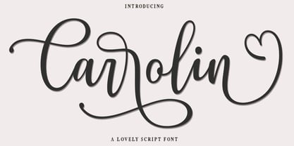 Carrolin Script Font Poster 1