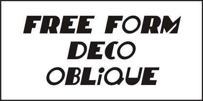 Free Form Deco Font Poster 4