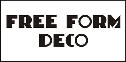 Free Form Deco Font Poster 2