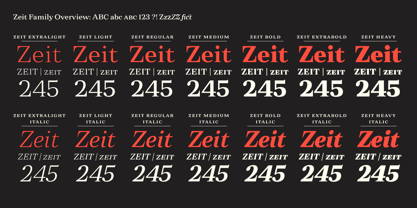 Zeit Font Poster 8