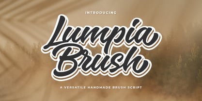 Lumpia Brush Script Font Poster 8
