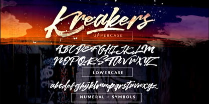 Kreakers Brush Font Poster 8