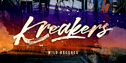 Kreakers Brush Font Poster 1