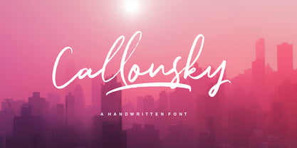 Callonsky Script Font Poster 1