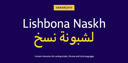 Lishbona Naskh Font Poster 1