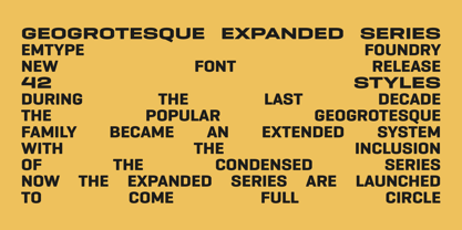 Geogrotesque Expanded Series Font Poster 13