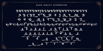 Black Quality Font Poster 5