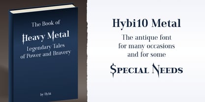 Hybi10 Metal Font Poster 1