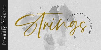 Strings Font Poster 1