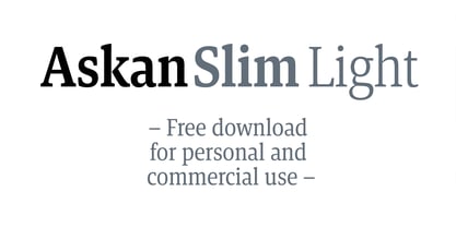 Askan Slim Font Poster 9