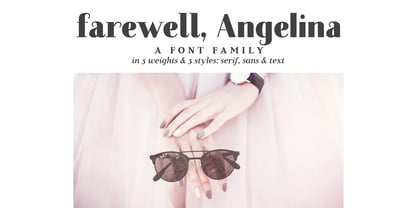 Farewell Angelina Font Poster 1