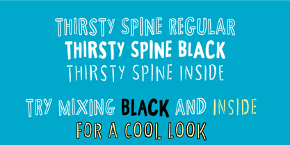 Thirsty Spine Font Poster 6
