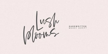 Lush Blooms Font Poster 1