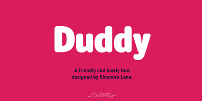 Duddy Font Poster 1