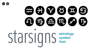 Starsigns Font Poster 1