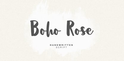 Boho Rose Fuente Póster 1