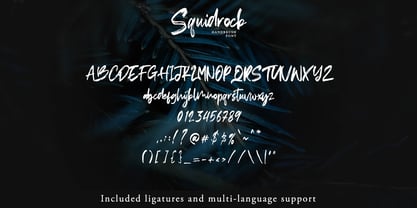 Squidrock Font Poster 8